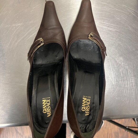 Gianna Versace Brown High Heel Size 9.5 - Picture 9 of 10